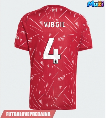 Lacne Muži Futbalové dres Liverpool Virgil van Dijk #4 2026-27 Krátky Rukáv - Domáci